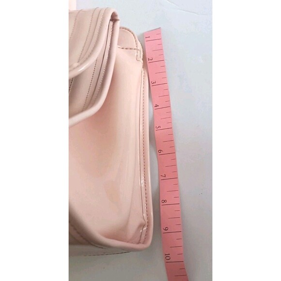 Ted Baker London Handbag Purse Patent Leather Quilted Tote Baby Pink Feminine - Picture 5 of 16